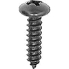 PHIL PAN HD SCREW, #10 X 3/4, BLK OXIDE